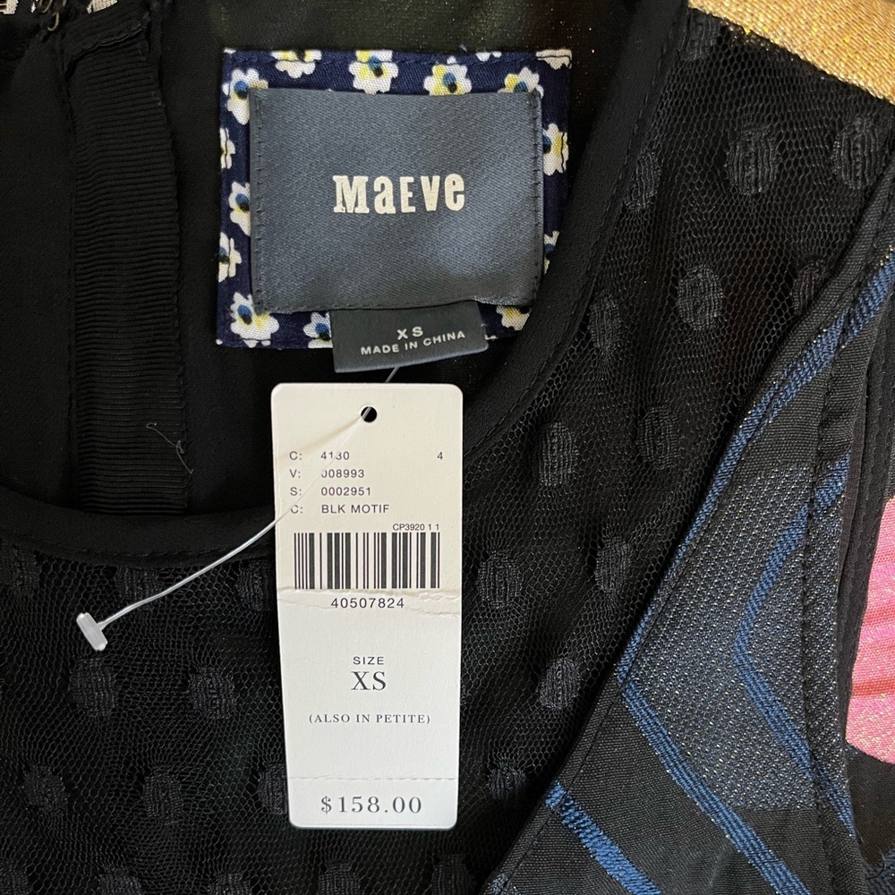 Maeve Anthropologie Polka Dot Tilde Jacquard Shift Dress XS - Picture 6 of 8